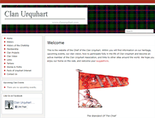 Tablet Screenshot of clanurquhart.com